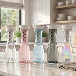 <span class=keywords><strong>Carafe</strong></span> filtrante à <span class=keywords><strong>eau</strong></span> en verre de luxe tendance 2026 – Pichet alcalin haut de gamme sans plastique pour le bien-être - Product Image 1