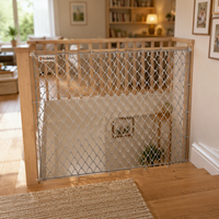 Protection enfant : Filet de sécurité pour escalier de balcon creux avec trous de protection latéraux, en PP et corde de coton
