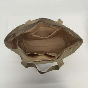 Borsa Tote in Nylon Multi-tasca con Due Cerniere, Borsa <span class=keywords><strong>a</strong></span> Spalla Casual da Donna, Leggera e Resistente per Scuola, <span class=keywords><strong>Lavoro</strong></span>, Shopping - Product Image 6