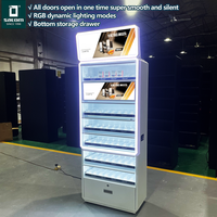 Vitrine de présentation pour magasin de tabac, présentoir à cigarettes, présentoir personnalisé en plastique ABS, présentoirs pour tabac sans fumée, étagère, vente en gros