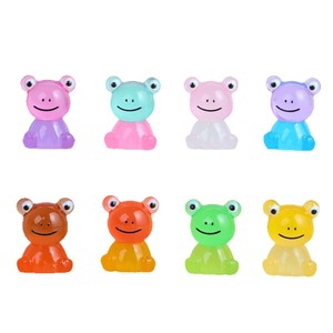 Kit de Création DIY Rainbow Candy : Pendentif Porte-clés en Résine en Forme de Grenouille Colorée, Figurine d'Animal de Dessin Animé, Art et Artisanat de Collection - Product Image 5