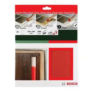 BOSCH - 2609256C37 Papier abrasif à la main ''Universal Finish'' 230x280mm (4 pièces) -EAN 3165140646185 ABRASIFS PAPIERS ABRASIFS - Product Image 2