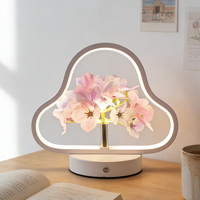 Lampe de nuit LED en forme de nuage, lampe de table décorative en forme de fleur pour chambre à coucher, salon