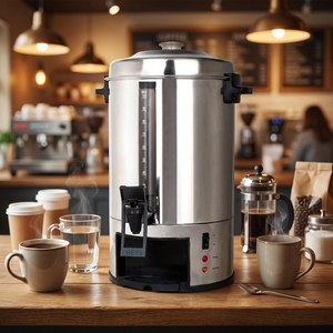 Urne à café multifonctionnelle en acier inoxydable 20L, vente chaude, portable, 100 tasses, bouilloire à café électrique - Product Image 1