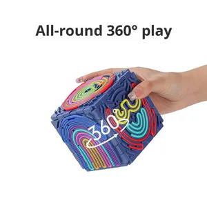 Cube d'activités sensorielles en silicone anti-stress, jouet éducatif 3D à monter soi-même, très populaire - Product Image 2