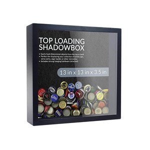 Espositore da tavolo di alta qualità cornice in legno Shadow Box per la collezione di monete decorazione per la casa e Ticket Stub Case risparmio - Product Image 6