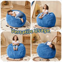 Confortable moelleux larme doux enfants et adolescents bloc mousse à mémoire poufs chaise poufs canapé enfants pour adultes enfants tout-petits