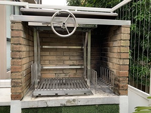 Thả trong santamaria/Argentina/gaucho grills-Hiện đại thép không gỉ Di chuyển xe đẩy cho Ngoài Trời Bbq - Product Image 6