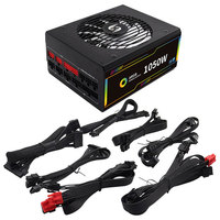 1050W RGB Tam Modüler 80PLUS Gold ATX3.0 PC PSU Güç Kaynağı Sunucu İçin Kararlı OEM Özel Fabrika Doğrudan Toptan Satışa Hazır Stokta