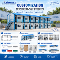 VICDOWEX Bâtiment préfabriqué personnalisé de type K (vicdowex-K1) – Conception modulaire contemporaine pour camp de construction, bureau ou logement d'ouvriers