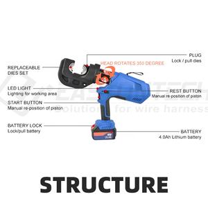 Crimpadora de Terminales Manual Eléctrica Portátil, EW-5215 60KN120KN, Máquina para Crimpar Cables y Terminales - Product Image 3