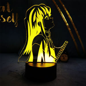 Lampe de nuit Anime pour enfants, <span class=keywords><strong>d</strong></span>écoration de <span class=keywords><strong>chambre</strong></span> <span class=keywords><strong>Otaku</strong></span>, télécommande, effet 3D, lueur vive pour la <span class=keywords><strong>d</strong></span>écoration de <span class=keywords><strong>chambre</strong></span> à coucher, à intensité variable - Product Image 5