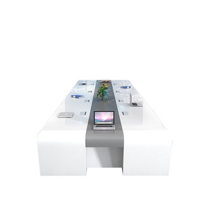 Di lusso di grandi dimensioni mobili da ufficio moderni tavolo da riunione rettangolare per la negoziazione del consiglio per sale conferenze - Product Image 2