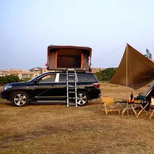 Tente de toit de voiture d'extérieur, automatique, ouverture rapide en une seconde, pour camping et voyage sur la route, tente souple tout-terrain étanche à la pluie pour deux personnes