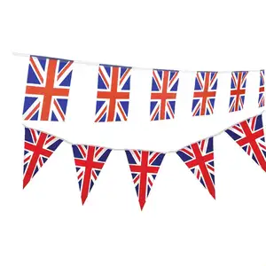 Bendera kustom UK perayaan bendera Inggris acara olahraga pertemuan keluarga acara pesta dekorasi taman