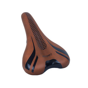 PUSAI marrón cómodo PU sillín de bicicleta de montaña ancho suave asiento de bicicleta <span class=keywords><strong>para</strong></span> <span class=keywords><strong>MTB</strong></span> - Product Image 6