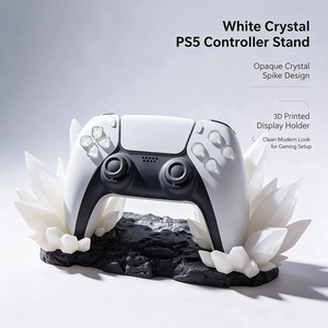 Support de manette de jeu en forme de cristal imprimé en 3D personnalisé, accessoire décoratif pour bureau de jeu, cadeau unique pour les joueurs - Product Image 1