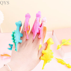 QYS décompression nouveauté créative fronde dinosaure jouet amusant fronde cible dinosaure TPR volant Animal doigt jouets - Product Image 5