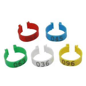 1000 PCs NO.1-100 Poultry Digital Clip Ring Inner Diameter 2.5 cm Chicken Duck Goose Digital Foot Ring