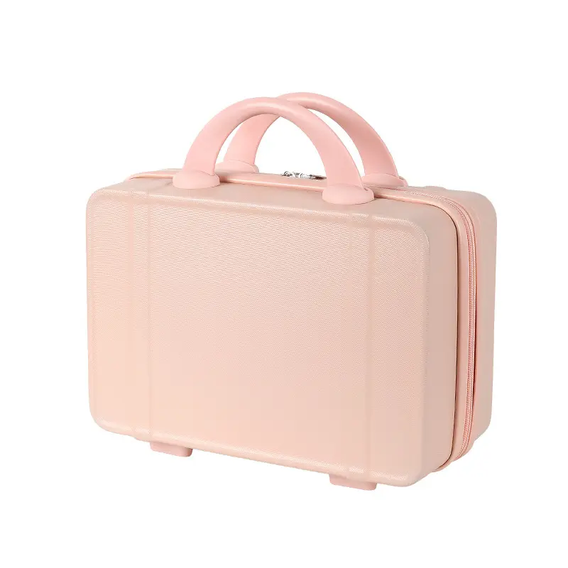 Özel tasarım mini bavul bagaj seyahat saklama çantası promosyon hediye şeker renk küçük ambalaj kutusu su geçirmez kız makyaj çantası