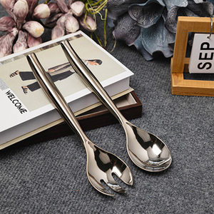 Juego de Cubiertos Desechables Plateados de Color Personalizado, Cuchara y Tenedor de Plástico PS, Cubiertos Grandes con su Empaque para Eventos - Product Image 2