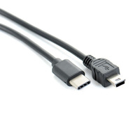 Câble adaptateur USB Type-C vers Mini 5 broches avec câble de charge rapide Type-C