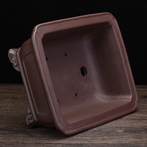 Vaso per Bonsai Fatto a Mano di Yixing Fioriera Vaso per Bonsai in Ceramica Vaso per Bonsai in Argilla Viola Vaso in Ceramica non Smaltata per Piante - Product Image 3