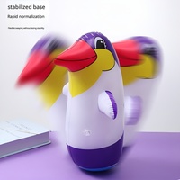 Jouet gonflable pingouin Roly Poly en PVC épaissi, sac de jeu pour enfants, idéal pour l'intérieur et l'extérieur, cadeau d'anniversaire ou de fête
