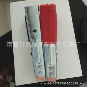 Pinces de batterie, pinces crocodiles, rouge et noir, grand modèle, usage général - Product Image 5