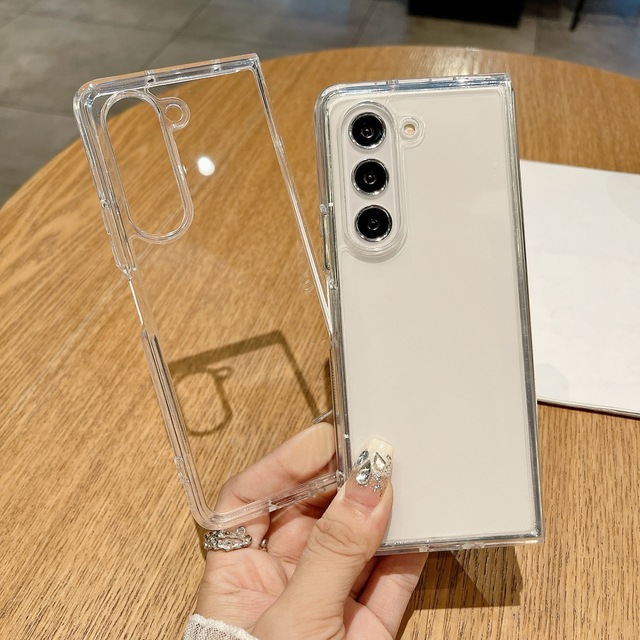 2026 Shockproof TPU + Acrylic Transparent Clear Mobile Phone Case Cover Full Protection Shell for Samsung Galaxy Z Fold 8 Ultra
