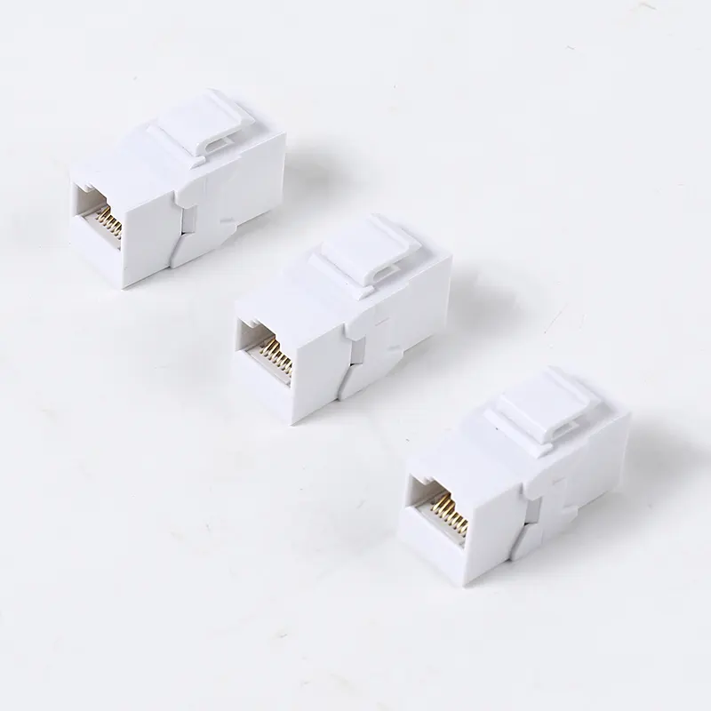 Rj45 cat5e cat6 cat6a cat7 UTP UTP rede keystone jack para lan cabo keystone jack rj45 acoplador em linha