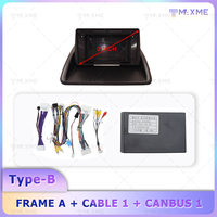 Kit dudukan bingkai 9 inci 2 Din, harnes kabel Panel Stereo, adaptor kabel daya Canbus untuk 2011-2018 Lexus CT200 bingkai pemutar mobil