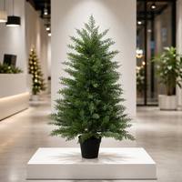 Sapin de Noël en cyprès de 90 cm, neuf, de haute qualité, écologique, détachable, en PE pur, pour table, ornements durables et imperméables
