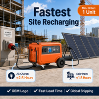 EONDRIVE 5000W Centrale Électrique Portable Industrielle Alternative au Générateur à Essence 5.12kWh IP54 Stockage d'Énergie pour l'Entretien Routier