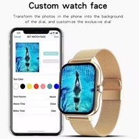 Montre connectée Y13 Bw0242 Aosman, compatible iOS et Android, boîtier en alliage, bracelet en acier inoxydable, moniteur de fréquence cardiaque, assistant vocal, appels téléphoniques, sport
