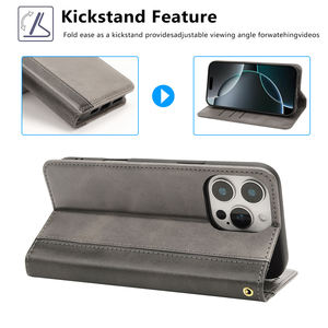 Étui magnétique pour téléphone portable avec porte-cartes pour Sony <span class=keywords><strong>Xperia</strong></span> L3 XZ3 <span class=keywords><strong>XA2</strong></span> Ultra L3 20, étui portefeuille en cuir avec béquille - Product Image 3