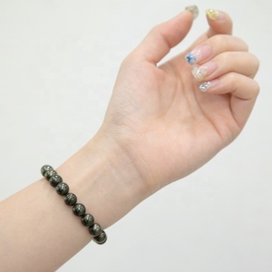 8mm Natural Polished Gemstones Jewelry Pyrite Healing <strong>Bracelet</strong> Semi-Precious Stretch <strong>Fashion</strong> <strong>Beaded</strong> <strong>Bracelets</strong> Unisex - Product Image 6