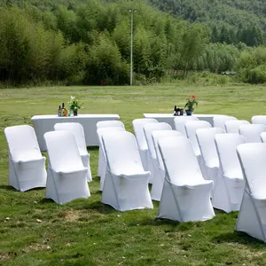 Аренда пластиковых банкетных складных стульев и столов для свадебной вечеринки