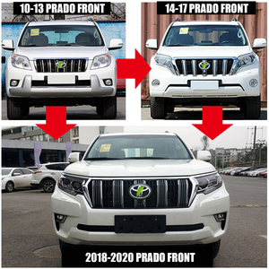 สำหรับโตโยต้าพราโด FJ150 2010-2017บานปลายปรับแต่งเพื่อสไตล์2018บอดี้คิทพร้อมกันชนหน้ากันชนหลังกระโปรงข้าง - Product Image 3