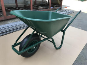 Carretilla de rueda galvanizada <span class=keywords><strong>WB6414T</strong></span> para construcción de edificios con marco de acero y rueda neumática 4,00-8 - Product Image 5