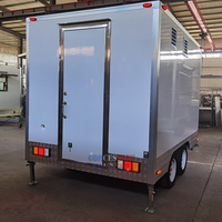 Petite remorque alimentaire australienne avec réfrigérateur et grill, 2,8 m/9 pieds, restaurant mobile, mini camion de cuisine, remorque alimentaire à vendre