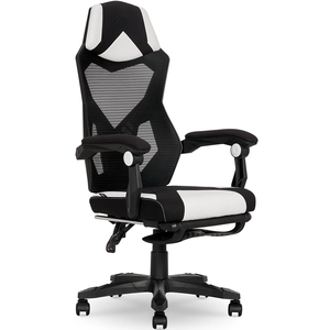 Chaise de bureau en maille respirante Silla <span class=keywords><strong>Gamer</strong></span> Pro rouge blanc et noir <span class=keywords><strong>Gamer</strong></span> Gear avec jambe Vente en gros <span class=keywords><strong>pas</strong></span> <span class=keywords><strong>cher</strong></span> - Product Image 2