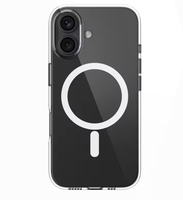 Vente en gros Couverture de téléphone magnétique TPU en acrylique transparent pour iPhone 16 Pro 16 Coques de téléphone portable échantillon gratuit