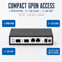 Dispositif d'accès fibre optique GPON ONU HiOSO HA7301G-N pour réseaux FTTH et petites entreprises SOHO avec prise en charge de la gestion Web et Telnet