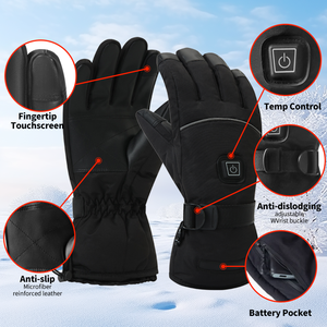 Winter Thermal <b>Hand</b> <b>Warmer</b> <b>Electric</b> Heated <b>Gloves</b> 5V Battery Waterproof for Car Skiing Motorcycle Two Choices Available - Product Image 5
