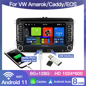 Radio para Auto STWEI Android de 7 Pulgadas para <span class=keywords><strong>Volkswagen</strong></span> Amarok/<span class=keywords><strong>Caddy</strong></span>/EOS, Reproductor Multimedia VW, Audio, GPS, Bluetooth, FM, RDS, Video, Head BT, DSP - Product Image 2