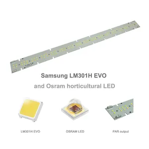 Módulo lineal de luz LED de alta eficiencia para horticultura, módulo de luz para plantas Samsung LM301H EVO y o-sram