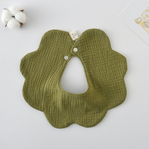 Nouveau Ins réversible bébé bavoirs ensemble infantile bave serviette sucette chaînes bouton pression fermeture coton bavoirs imprimé motif tout-petits - Product Image 4