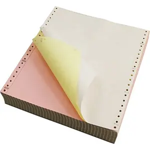 Ncr 50gsm צבע קנרי נייר עותק פחמן עותק נייר