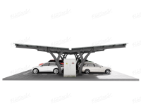 Offre Spéciale : Système de Carport Solaire Personnalisable HBGenix S-02, Finition Anodisée, Durée de Vie 20-25 Ans, Idéal pour les Parkings Autoroutiers